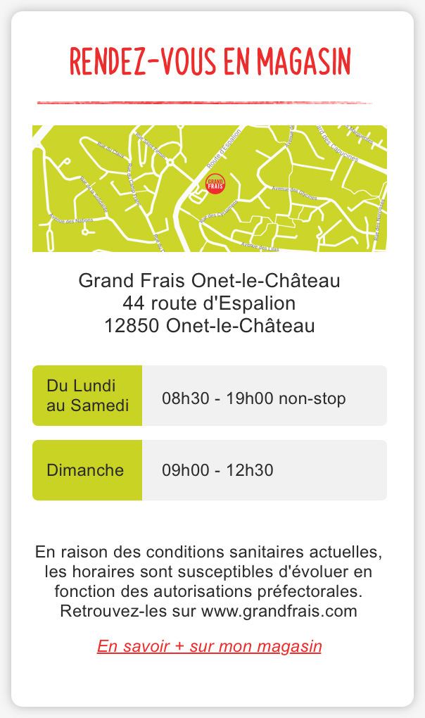 Grand Frais Onet-le-Château